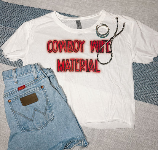 The Cowboy’s Wife Cropped Tee